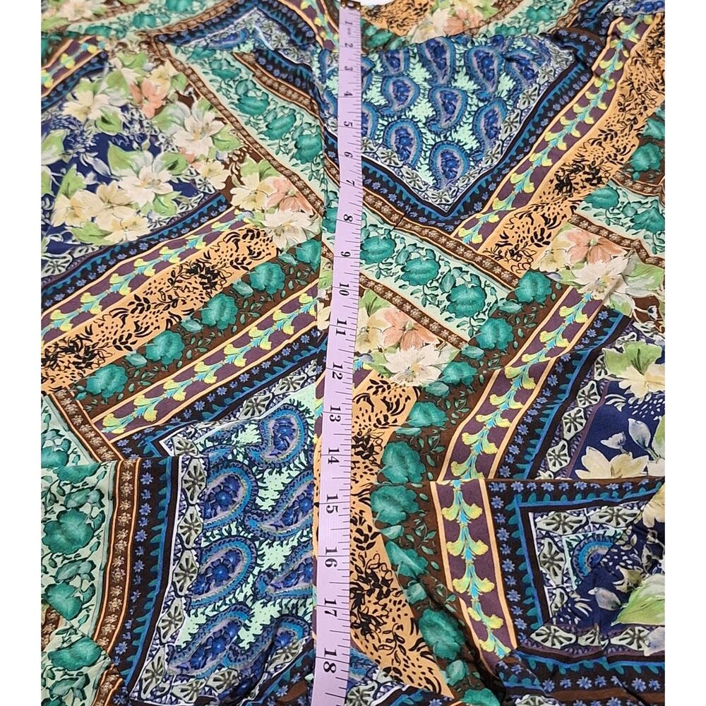 Johnny Was Riviera Tiered Pants Women's 3X Bohemian Hippie California Floral - Picture 11 of 12